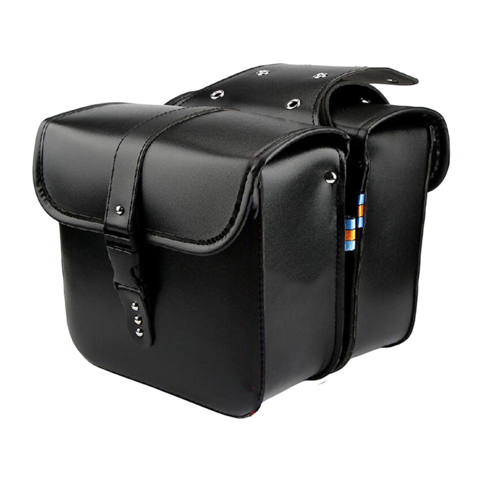 XLWLLNJ 2 Pieces Motorcycles Saddlebags Side Bag for Motorbike Electric Vehicle Black